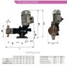 Насос дозування напоїв AQUA PSD, AISI 316L, 17 л/год, 8 бар, 0,18 кВт, 380В плунжерний моторний