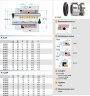 Sello mecánico para eje de bomba R-128P 30, TC/TC, VITON, 304, T1A