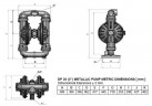 Насос мембранный пневматический DPX 30 AL/SN - AL/N - AL/B