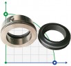 Gleitringdichtung R-W01 38, SS/SIC, NBR, 304