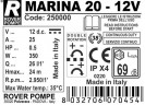 MARINA 20-12V Flüssigkeitsringpumpe