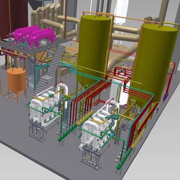 Construction de départements pour le traitement des vinasses de distillerie