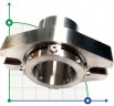 Joint cartouche R–Convertor 38, SIC/SIC, VITON, 304