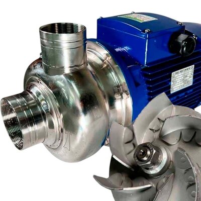 Насос з відкритим робочим колесом BK50, 0,37kW, AISI 304, 380V/50Hz, 2900