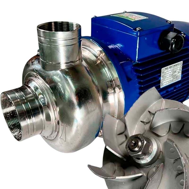 Bomba de impulsor abierto BK50, 0,37kW, AISI 304, 380V/50Hz, 2900