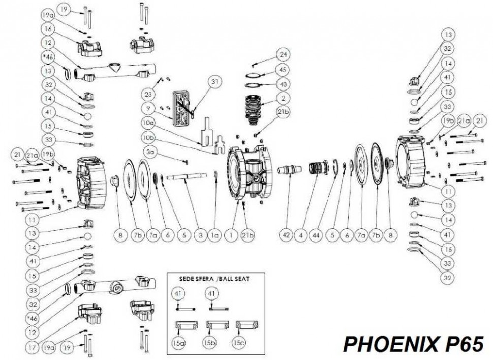 Carter à vis, AISI, PHOENIX P65, P100, P101
