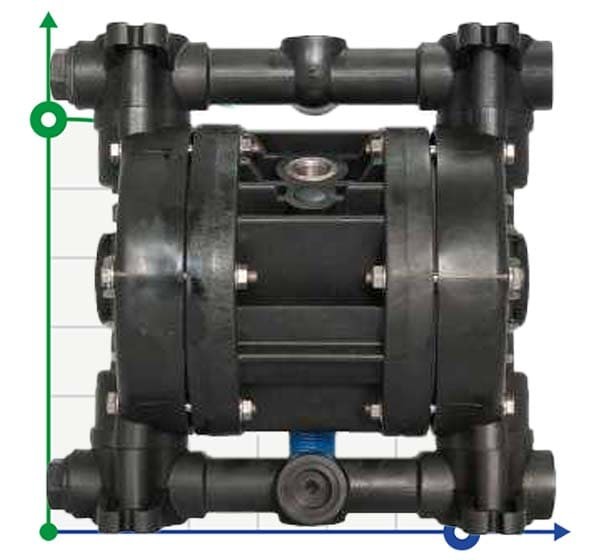 Bomba neumática de membrana BOXER 50 PVDF IB50-FCMTTFT--