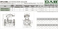 DAB EVOPLUS small 110/250 40 1x220-240 Y25 circulation pump with electronic control, 60231366