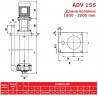 ADV 155/ΡΡ/2000/7.5HP/2800/BSP - вертикальный центробежный насос