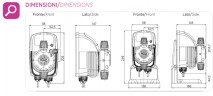 Electromagnetic metering Pumps PDE HC997 CL-2C 07-04/08-02/10-00 230V PVDF-PTFE-VT