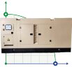 Générateur diesel industriel XHYP-1000GF avec ATS, moteur Perkins 1500kVA, 1000kW, 380V/50HZ type fermé