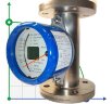 DN50 Stainless steel flow meter rotameter KLZZ PN16 (liquid alcohol mixture C2H5OH 50%), 1000...10000 l/h, 4-20mA, Ex