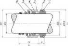 Ущільнення валу Hilge R-HLG 19, CAR/SIC, EPDM, 304