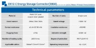 JC-CN12-S-C-01-M, 250A ,1500V DC конектор гніздо для систем накопичення енергії різьбовий отвір, оранжевий