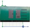 Промисловий дизельний генератор XHYP-1400GF з ATS, двигун Perkins 1750kVA, 1400kW, 380V/50HZ закритого типу