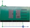 Промисловий дизельний генератор XHYP-1500GF з ATS, двигун Perkins 1850kVA, 1500kW, 380V/50HZ закритого типу