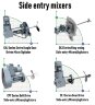 Mélangeur rotatif à anneau, agitateur GREATWALL MIXERS avec entrée latérale série SKJ puissance jusqu'à 18,5 kW 360 tr/min