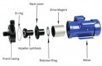 Насос химический MD-E-255-SSV-5V38AYS, CFRETFE, 53L/min, 6,2m, 380V