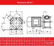 AlphaDynamic AD50.1/01 2.2kW Impeller pump for ink, paint, glue