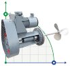 Mieszalnik GREATWALL MIXERS z napędem pasowym z bocznym wejściem seria CPT moc do 55 kW 190~350 obr./min