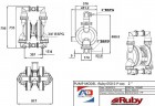 RUBY FDA 050S-W-EST-T Pneumatische Membranpumpe