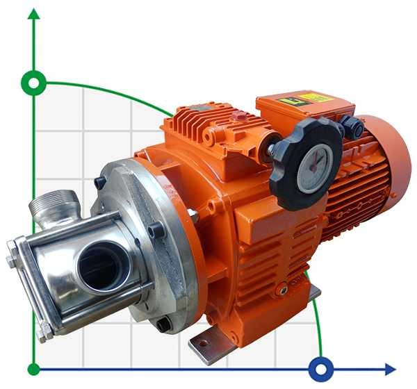 Impellerpumpe AlphaDynamic AD30.1/03 1,1 kW mit mechanischem Variator