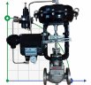 DN40 Pneumatisch betätigtes Stellventil 10P11Y-DNx4016Z-L112C-C (Gehäuse aus Grauguss, Sitz aus SS304) mit Stellungsregler YT-1000, 4-20mA, Ex