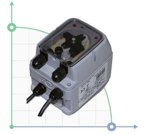 Pompe péristaltique PDP TEC-2VV 6-1 24-230VAC MULTITENSIONE SANTOPRENE GRIGIA