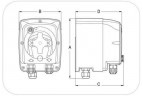 Pompe péristaltique PDP TEC-2VV 6-1 24-230VAC MULTITENSIONE SANTOPRENE GRIGIA