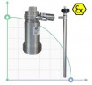 Бочковой пневматический насос TR ATEX 300W AISI 316L с валом Hastelloy 1200 мм
