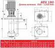 ADV 180/PP/800/15HP/2800/BSP pionowy pompa odśrodkowa