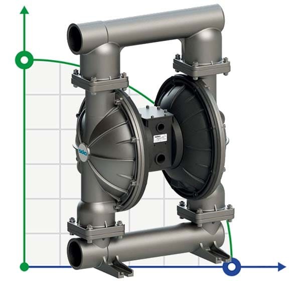 Seko Duotek AF1000 AISI316 pneumatic diaphragm pump