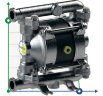 PF0018 насос для пищевых продуктов FDA FLUIMAC PHOENIX FOOD AISI316, 20 л/мин пневматический мембранный