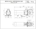 Гвинтовий насос LIVERANI MO-B 44 CC/12V 0,55 кВт, 1400 об/хв з бронзовим корпусом для морського сектору