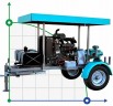 Dieselmotorpumpe 45 hp - 4-Gang mit einem Anhänger