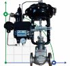 DN50 Válvula de control con actuador neumático para vapor, condensado 10P11Y-DNx5016Z-L112C-C (cuerpo de hierro fundido, asiento SS304) con posicionador el