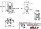 RUBY FDA 080S-W-ZST-T Pneumatische Membranpumpe