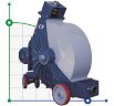 Pompe à tuyau pour solutions FLUIMAC HELIOS ATR 80 FX 18874 l/h, 5,5 kW, 34,6 tr/min