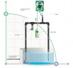 Hydroponique, pompe de contrôle péristaltique EC Control Pump pour serres