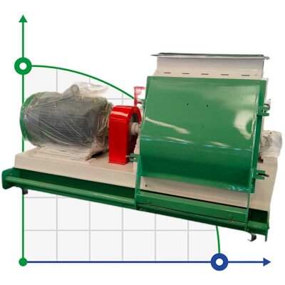 FSFP 66*80 broyeur de grains à marteaux d'une capacité de 5 t/h, 90 kW