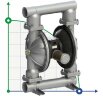 Druckluft-Membranpumpe PHOENIX P1000 ALU SANTOPRENE+PTFE/EPDM, 1050 l/hv