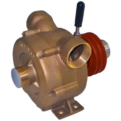 Bomba de anillo líquido para vaciado de sentinas LIVERANI NAUTIC 70 F, 500 l/min, bronce, con embrague manual, sin motor