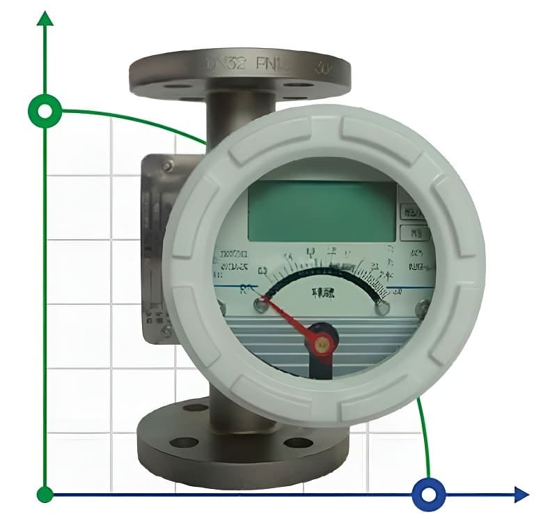 DN25 Stainless steel flow meter rotameter LZ PN16 (liquid Alcohol mixture C2H5OH 92%), 16...160 l/h, 4-20mA, Ex