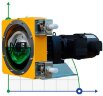 Industrial hose pump JXHIN-15-AL-F-NBR-P, 215 l/h, 0,55 kW, 12 bar, 380V