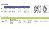 Pompe pneumatique à membrane PHOENIX P55 PP NBR, 55 l/min pour coagulant