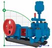 Pump NB-125 for drilling mud circulation