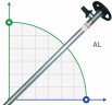 1000 mm, AL, HP Pumpenteil (Rohr) zur Pumpe für Fässer
