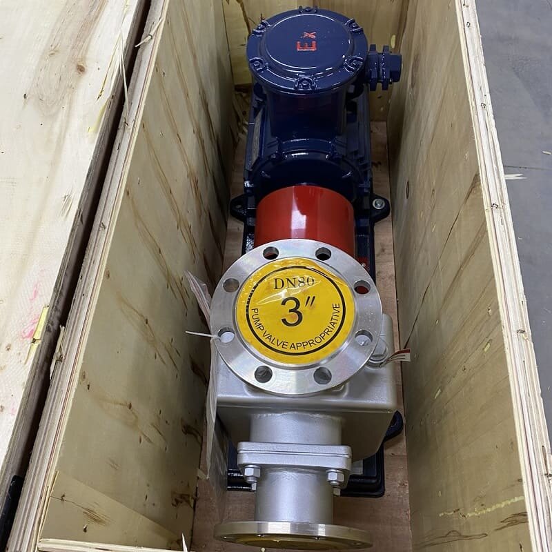 Selbstansaugende Edelstahlpumpe BZWH80-65-25/2, 7,5 kW, 2900, alle AISI 304, Ex