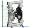 PF1000 FDA насос для пищевых продуктов FLUIMAC PHOENIX FOOD AISI316, 1050 л/мин пневматический мембранный