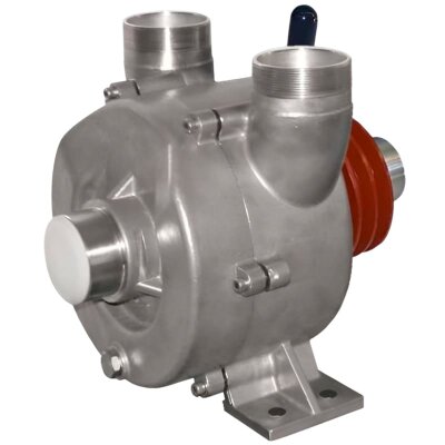 Bomba Vortex para bombeo de ácidos LIVERANI NAUTIC 80 Inox F, 900 l/min, AISI 316, con embrague manual, sin motor